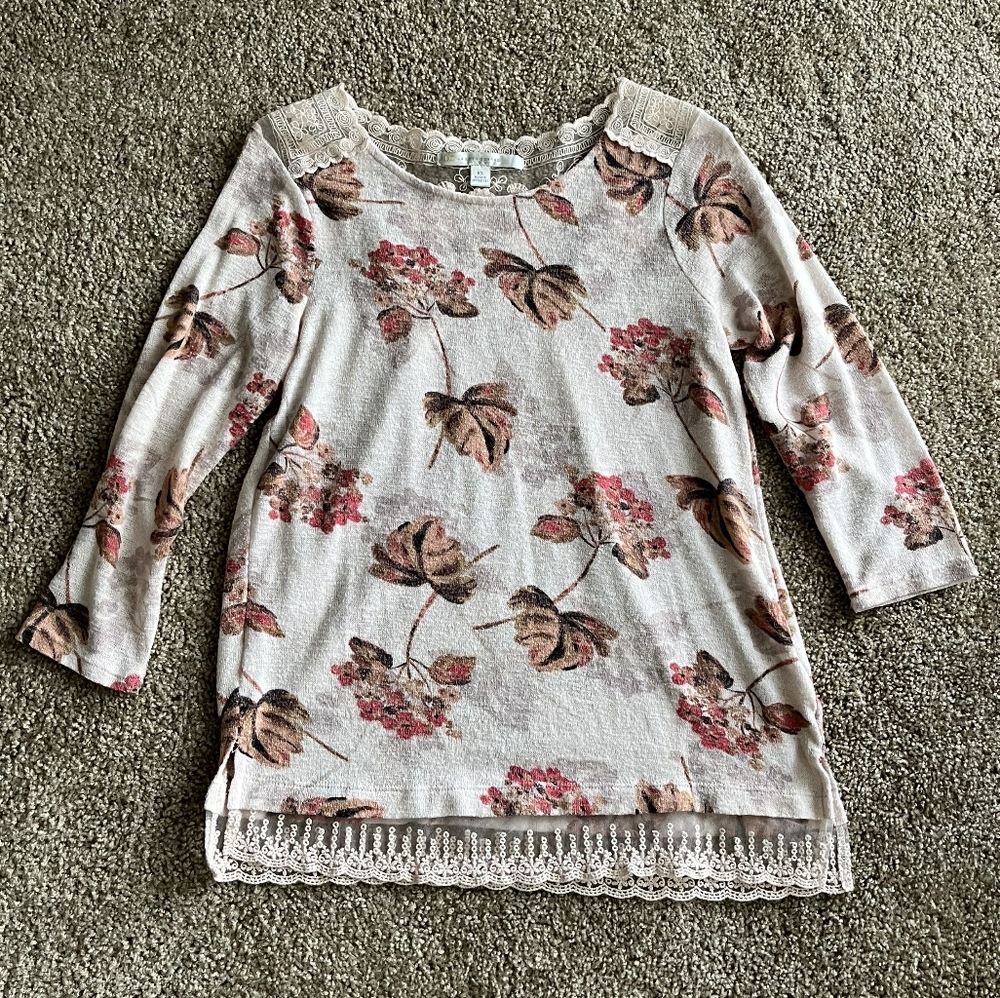 3/4 sleeve sweater